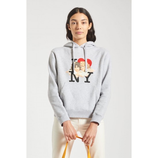 Fiorucci New Products For Sale I Love NY Angels Hoodie Grey