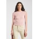 Fiorucci New Products For Sale Rib Logo Knit Sweater Pink