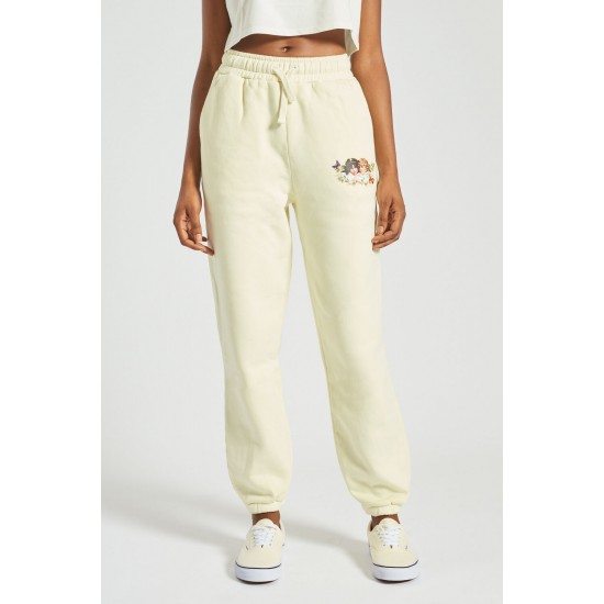 Fiorucci New Products For Sale Woodland Angels Patch Jogger Pale Yellow