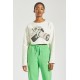 Fiorucci New Products For Sale Woodland Vintage Camera Crop Sweatshirt Off White
