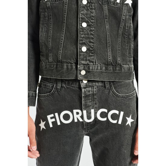 Fiorucci New Products For Sale Star Logo Rowan Jeans Black