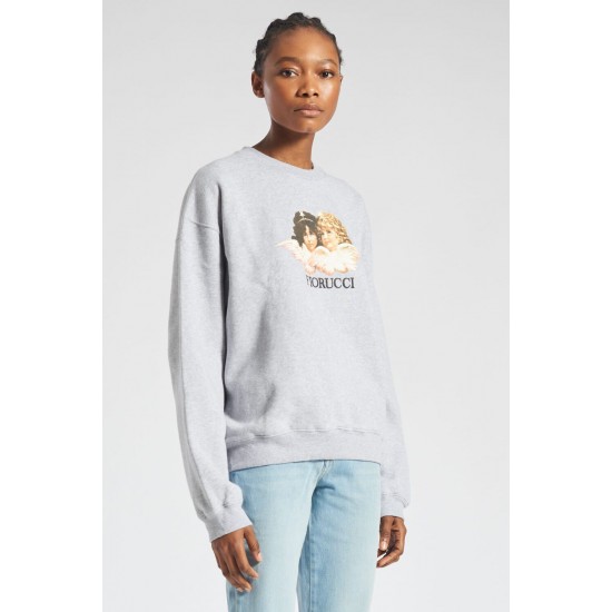 Fiorucci New Products For Sale Angels Sweatshirt Light Grey