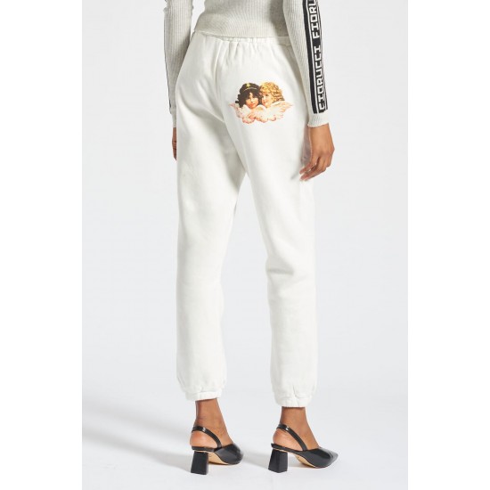 Fiorucci New Products For Sale Angels Patch Jogger White