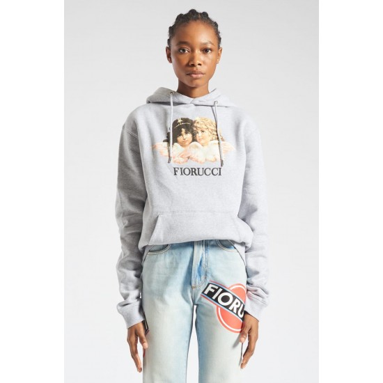 Fiorucci New Products For Sale Angels Hoodie Light Grey