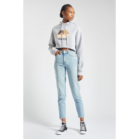 Fiorucci New Products For Sale Angels Crop Hoodie Grey