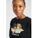 Fiorucci New Products For Sale Angels Crop Sweatshirt Black