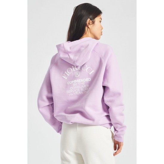Fiorucci New Products For Sale Commended Hoodie Lilac