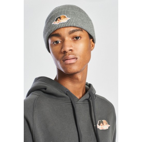 Fiorucci New Products For Sale Icon Angels Rib Beanie Grey