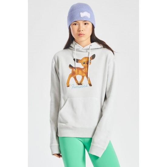 Fiorucci New Products For Sale Deer Graphic Hoodie Off White