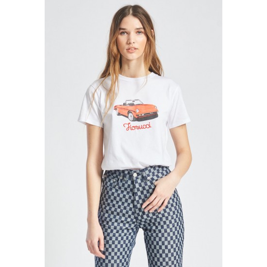Fiorucci New Products For Sale Racing Car T-Shirt White