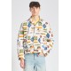 Fiorucci New Products For Sale Unisex Racing Print Jacket White