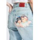 Fiorucci New Products For Sale Racing Patch Angels Tara Jeans Blue