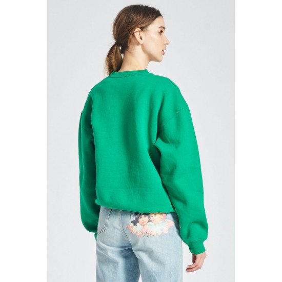 Fiorucci New Products For Sale Speed Queen Angels Sweatshirt Green
