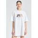 Fiorucci New Products For Sale Bear and Angel T-Shirt Dress White