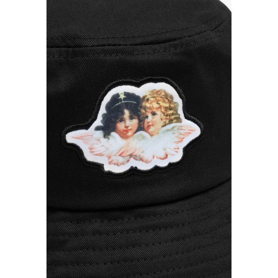 Fiorucci New Products For Sale Icon Angels Bucket Hat Black