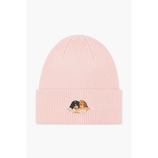 Fiorucci New Products For Sale Icon Angels Rib Beanie Pale Pink
