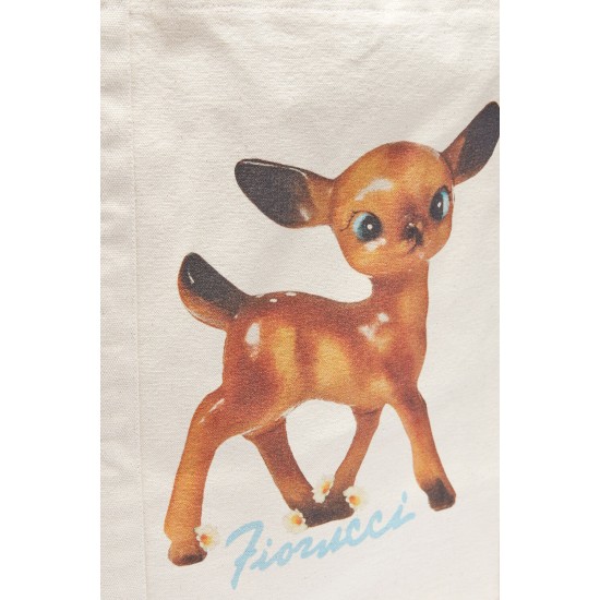 Fiorucci New Products For Sale Deer Tote Bag Beige
