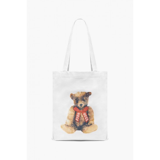 Fiorucci New Products For Sale Teddy Bear Tote Bag White