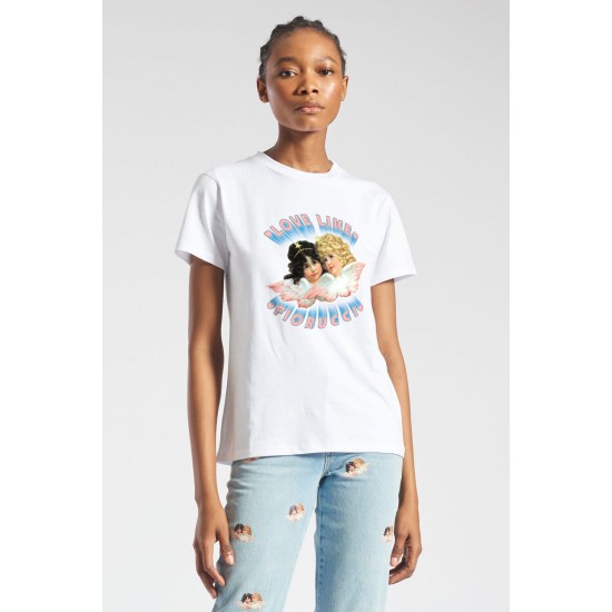 Fiorucci New Products For Sale Love Angels T-Shirt White