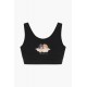 Fiorucci New Products For Sale Angels Crop Vest Black