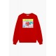 Fiorucci New Products For Sale Unisex What Is Love Print Sweatshirt Red