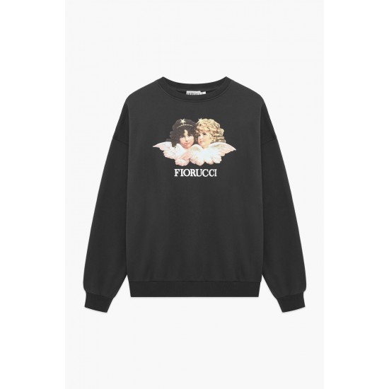 Fiorucci New Products For Sale Angels Sweatshirt Dark Grey