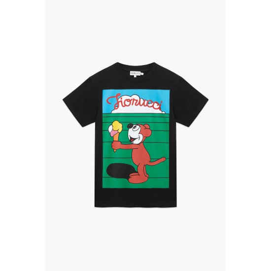 Fiorucci New Products For Sale Ice Cream T-Shirt Black