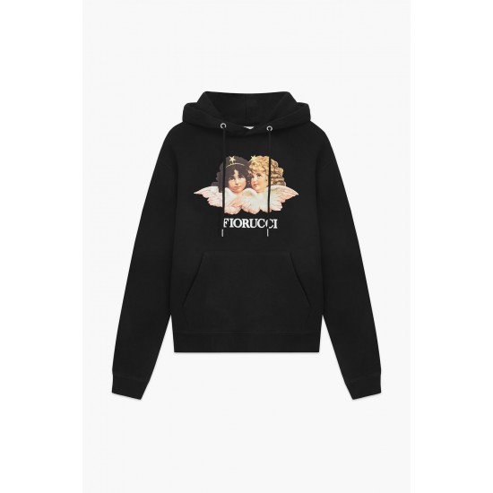 Fiorucci New Products For Sale Angels Hoodie Black