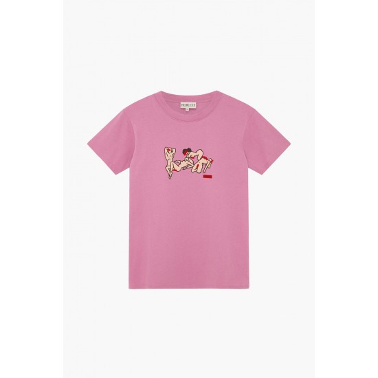 Fiorucci New Products For Sale Free Love T-Shirt Pink