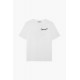 Fiorucci New Products For Sale Embroidered Black Logo T-Shirt White