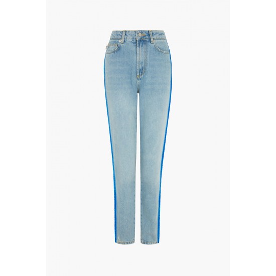 Fiorucci New Products For Sale Tara Tapered Logo Jeans Light Vintage