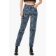 Fiorucci New Products For Sale All Over Jacquard Tara Tapered Jeans Blue