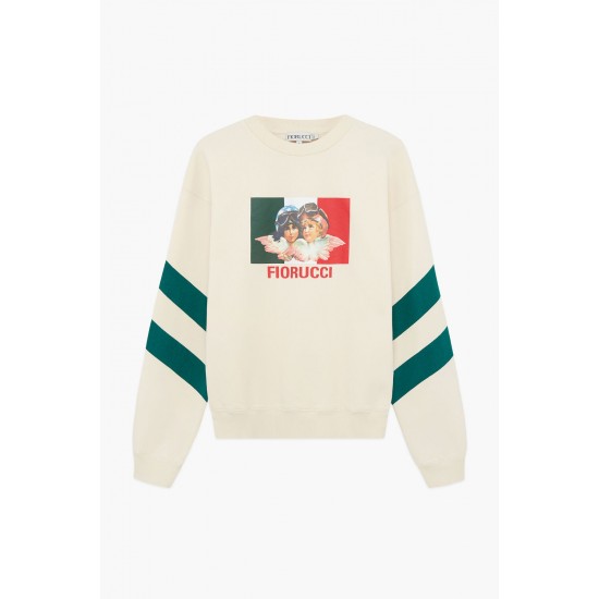 Fiorucci New Products For Sale Speed Queen Angels Sweatshirt Off White