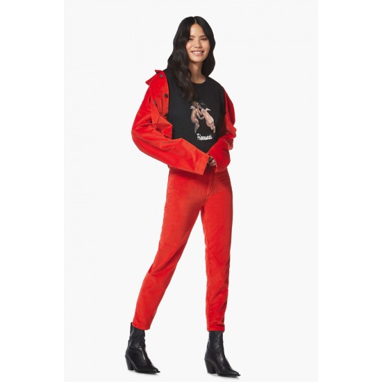 Fiorucci New Products For Sale Tara Velvet Jean Red