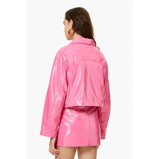 Fiorucci New Products For Sale Berty Vinyl Jacket Hot Pink