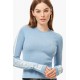 Fiorucci New Products For Sale Rib Logo Tape Knit Sweater Pale Blue