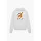 Fiorucci New Products For Sale Deer Graphic Hoodie Off White