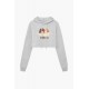 Fiorucci New Products For Sale Angels Crop Hoodie Grey