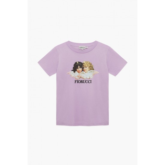 Fiorucci New Products For Sale Angels T-Shirt Lilac