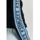 Fiorucci New Products For Sale Rib Blue Logo Knit Sweater Black