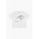 Fiorucci New Products For Sale Sleeping Child Boxy Crop T-Shirt White