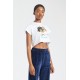 Fiorucci New Products For Sale Angels Sunglasses Crop T-Shirt White