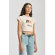 Fiorucci New Products For Sale Angels Crop T-Shirt Pale Pink