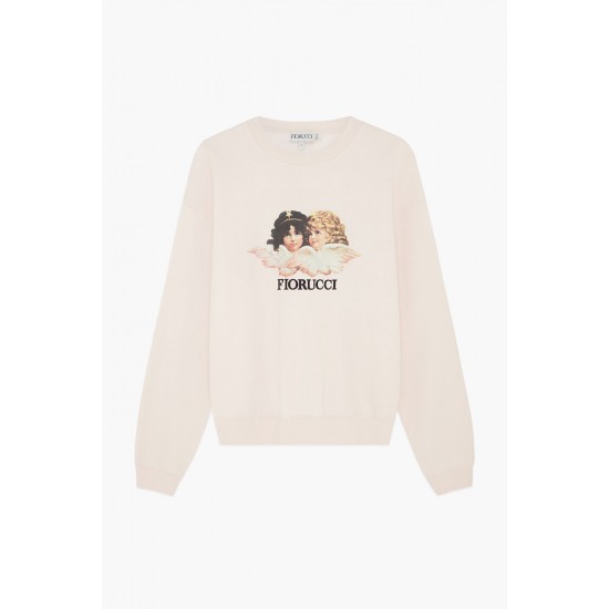 Fiorucci New Products For Sale Angels Sweatshirt Pale Pink