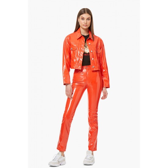 Fiorucci New Products For Sale Yves Vinyl Trouser Orange